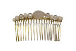 Golden Combs Embellished with Acrylic Stones. Ivory 8.264€ #50639PNT0007