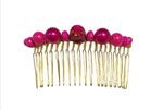 Gold Metallic Combs and Acrylic Stones. Fuchsia 8.264€ #50639PNT0010