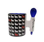 Osborne Bull Spoon Mug. White and Red Mini Bulls. Blue Spoon 6.530€ #5005992288010AZ