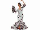 Flamenca Dancer with Red Polka Dots Silver Dress and Fan. 17cm 14.380€ #5057938962