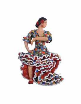 Bailaora Magnet with flounce outfit. Barcino