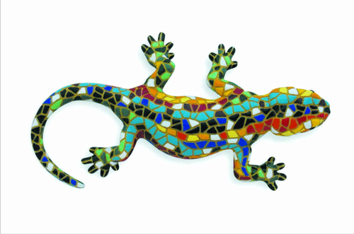 Blue Salamander. Gaudi. 15cm
