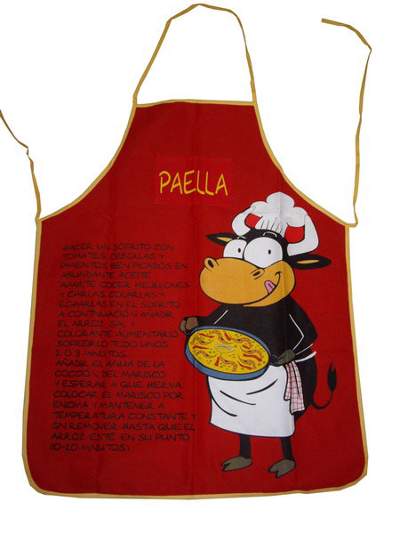 Delantal Receta Paella