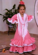 Trajes de flamenca niña. mod. Bajo Guia 195.300€ #50115152-0