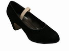 Gallardo. Chaussures de flamenco : modèle salon en daim 109.091€ #504950001