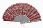 Red and Silver Double Fabric Fan for Ceremony 20.660€ #503281352