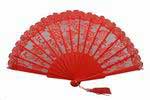 Blond Lace Fan in Red for ceremony. Ref. 1503 23.500€ #503281503RJ