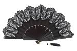 Black Lace and Satin Fan 26.440€ #503281907