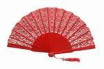 Red lace ceremony fan  Ref. 1384 18.840€ #503281384