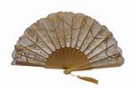 Golden Fan With Strass On the Ribs. Ref.1362 27.440€ #503281362STRASS