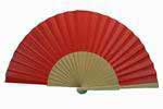 Plain Red Varnished Wooden Fan 7.603€ #50032Y484RJ
