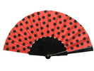 Polka Dots Fan With Red Background And Black Dots 4.55€ #50032Y480FRJLNG