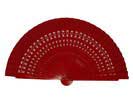 Red Openwork Wood Fan For Kids. 35 cm X 19 cm. 6.281€ #50032Y601RJ