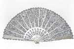 Ivory White Lace Wedding Fan .ref.10202 86.000€ #5010202