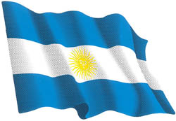 ステッカー　国旗シリーズ　アルゼンチン