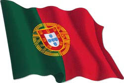Autocollant du drapeau portugais