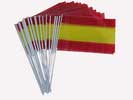 スペイン国旗　スティック付き　25本1セット