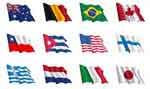 Spanish and worldwide flag  - Sticker