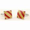 Square Cufflinks Spanish Flag with large yellow and red strips 19.850€ #50023LINEAS