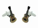 Boutons de manchette en forme de guitare flamenca en couleur et 3D 21.480€ #50023GUITFLA