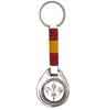 Lily flower Keyring. Spanish flag, brown or white leather 14.000€ #503110261EB