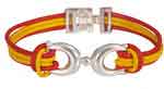 Spanish flag bracelet. Cord and stirrup. 16.000€ #503110202