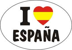 Yo amo España - Pegatina 1.320€ #508544026