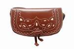 Openwork Leather and White Backstitch Flap Rociero Handbag 26.450€ #50014205CLR