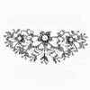 Silver Costume Jewelry Zirconia and Pearl Brooch. Ref. 307
