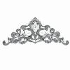 Silver Costume Jewelry Zirconia and Pearl Brooch. Ref.301