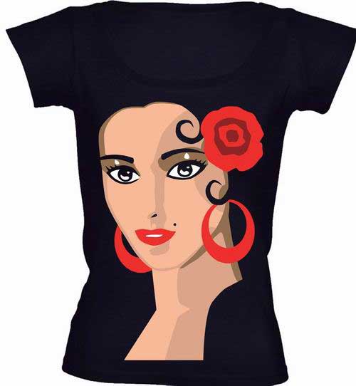 Camiseta Cara Flamenca