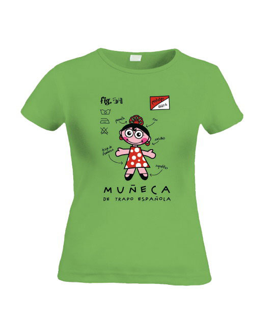 Camiseta Muñeca Flamenca, Camisetas souvenir de