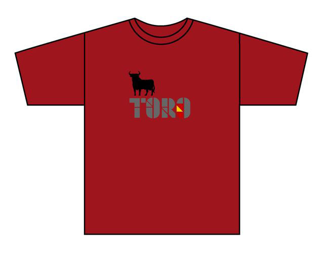 T-shirt Logo Bull España. Red