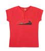 Osborne Bull t-shirt with stars for woman. Red