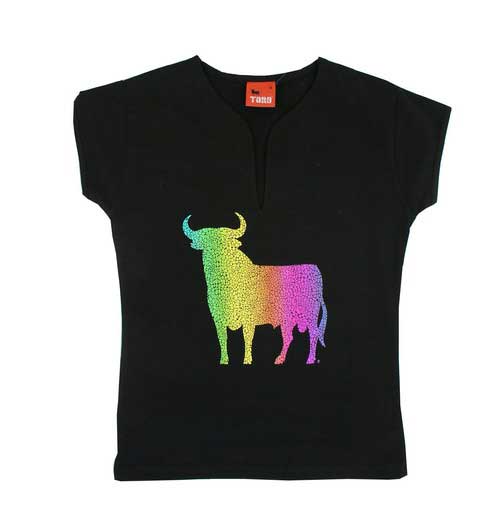 Women´s Osborne Bull T-shirt. Sparkling Mosaic