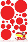 Red polka dots Stickers