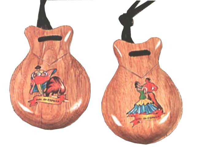 Castagnettes Souvenirs d'Espagne, Castagnettes Instruments flamenco espagnol