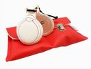 Off White and Dark Red Grained Castanets “Capricho” by Castañuelas del Sur 200.826€ #50174200021
