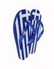 Greece flag slippers