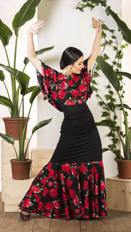 Falda para Baile Flamenco Beniel. Davedans, Vestuario para Baile Ropa de  Flamenco
