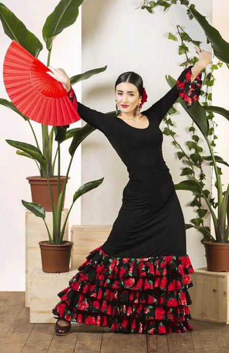 Falda para Baile Flamenco Zagra. Davedans, Baile Ropa de Flamenco
