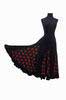 Black With Red Polka Dots Flamenco Skirt 20.000€ #50034FALDALNRJ