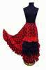 Red Skirt with Black Polka Dots and 5 Flounces 36.030€ #50034FALDA5VLNNG