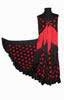 Jupe Flamenca noire à pois rouges avec châle assorti 28.926€ #50034FALDALNRJMNT