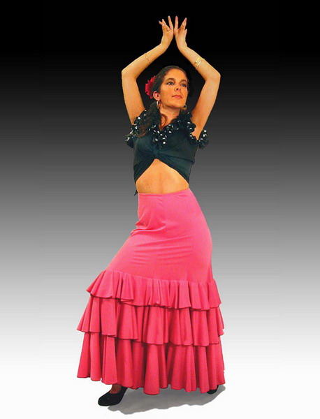 Faldas flamencas de baile y faldas para bailar flamenco modelo