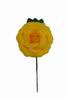 Plain Medium Size Rose CH. Fabric Flower. 9cm. Yellow 2.025€ #50034ROSAMDNAMRLLO