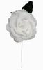 Grande rose blanche en tissu. 15cm 3.020€ #50034415021BCO