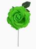 Big Pistachio Green Rose Made of Fabric. 15cm