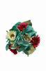 Bouquet de Flamenca de Marguerites Couleur Bougainvillier et Beige et Fleurs Vertes 16.860€ #5034324237VRDBGVBG