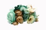Big flower headdress. Light Green Beige, Dark Beige and Gold 30.910€ #5034324239VRDAG